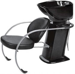 Chiuvetă pentru Salon de Coafură din Porțelan Negru Ws013 Chiuvetă pentru Salon de Coafură din Porțelan Negru Ws013