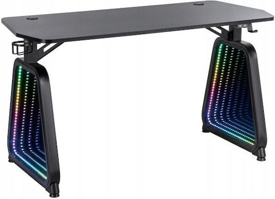 Birou Cu LED 75x60x75 Cm Negru