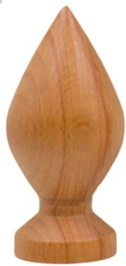 Galifas Curtain wood end Brown 1pcs