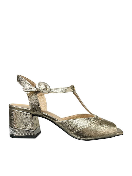 Leather Sandals Gold