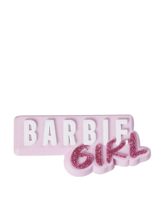 Crocs Jibbitz Brosche Barbie Girl Logo Rosa