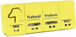 Natural Products Θήκη Χαπιών Ημερήσια 4 Θέσεων Διάφορα Χρώματα 1tmx