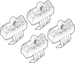 Picioare Bare Transversale Nordrive Renault Rafale 04/2024+ 4 Buc N21271