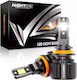 NovSight Λάμπες Αυτοκινήτου H11 LED 6500K Ψυχρό Λευκό 12-24V 72W 2τμχ