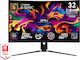 MSI MPG 321CURX QD-OLED QD-OLED HDR Gebogen Spiele-Monitor 31.5" 4K 3840x2160 240Hz mit Reaktionszeit 0.03ms GTG