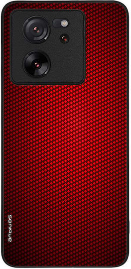 Sonique Carbon Series Case for Xiaomi 13t 5g Xiaomi 13t Pro 5g Red