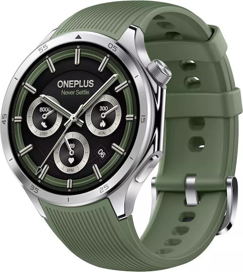 OnePlus Watch 3 Неръждаема стомана 46мм с Пулсомер (Emerald Titanium)