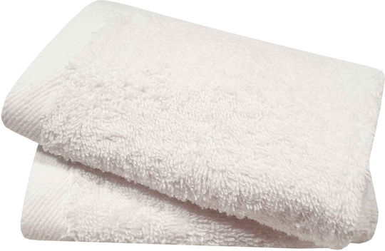 Blanc de Blanc Line Λαβέτα Ξενοδοχείου 30x30 εκ. Λευκή Βάρους 500gsm