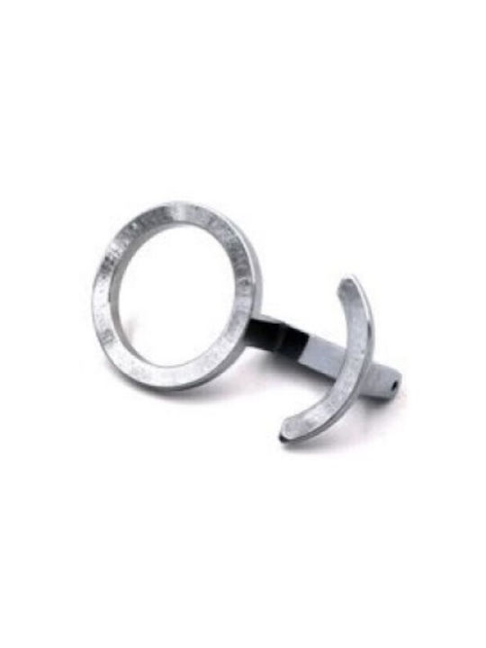 Finetto Wall Hanger Metal Silver 2 Hooks