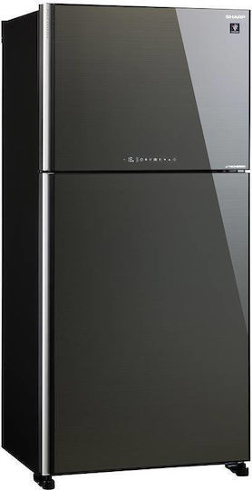 Sharp Kühlschrank mit Doppeltür 604Es NoFrost H187xB86.5xT74cm. Silver SJ-YG740G-SL