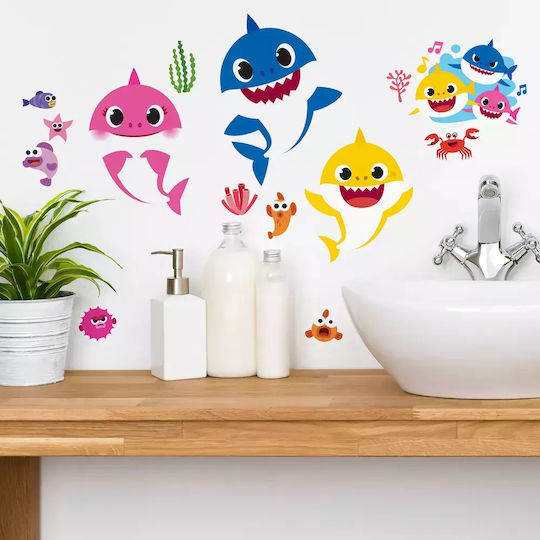 RoomMates Decor Autocolant Decorativ pentru Copii Perete Baby Shark