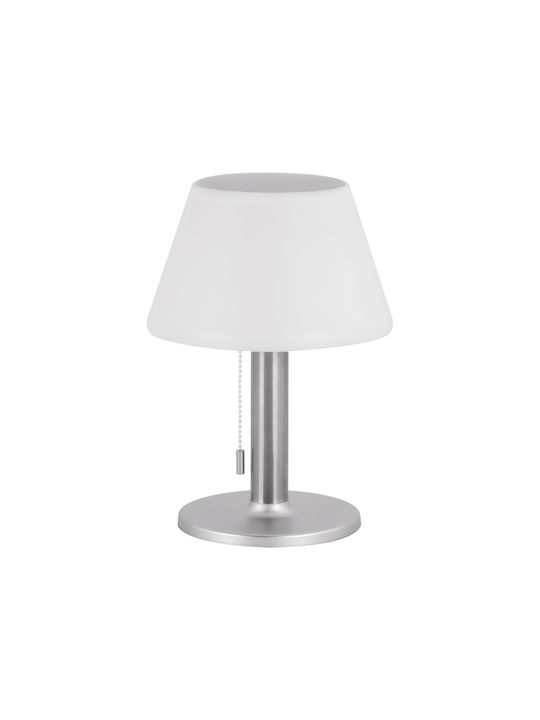 Struhm Metall Tischlampe LED mit Weiß Schirm und Basis