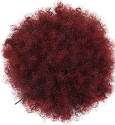 Extension with Natural Hair in Red Color glue