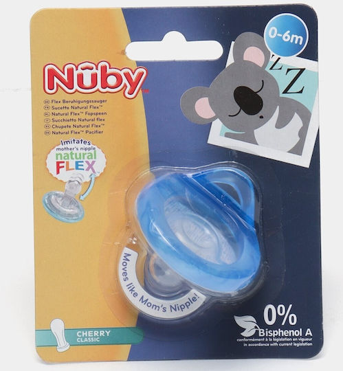 Nuby Pacifier Silicone Blue for 0-6 months