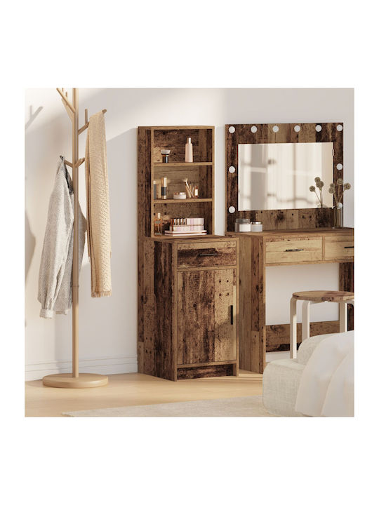 Bufet din Lemn Masiv cu Sertare Brown 40x41x135cm