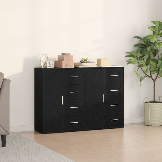 Μπουφές Ξύλινος Μαύρη 120x31x84cm Μπουφές Ξύλινος Μαύρη 120x31x84cm
