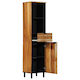 vidaXL Bathroom Floor Column M38xW33xH160cm Natural Wood