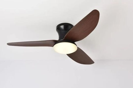 Home Lighting Таванен вентилатор 100см с осветление Черен