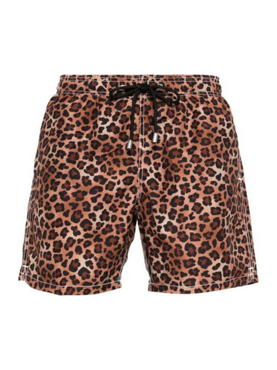 MC2 Men's Swimwear Shorts Brown with Patterns