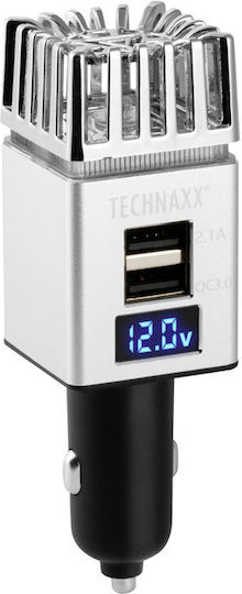 Ιονιστής Αέρα Αναπτήρα Αυτοκινήτου 2 Θύρες Usb 12/24v Technaxx Tx-130