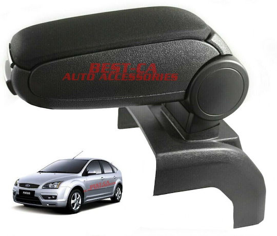 Best-Ka Auto Armlehnenkonsole Stoff Kompatibel mit Ford Focus in Schwarzer Farbe