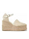 Women's Platform Espadrilles Beige