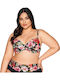 Bikini Σουτιέν Floral Μαύρο