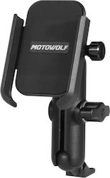 Motowolf Стойка Мобилен телефон Мотоциклет с регулируемо рамо за върху огледалото Motowolf Стойка Мобилен телефон Мотоциклет с регулируемо рамо за върху огледалото