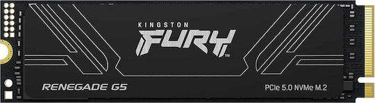 Kingston FURY Renegade G5 SSD 1TB M.2 (тип 2280) с PCI Express 5.0 Съвместим с PlayStation 5 SFYR2S/1T0