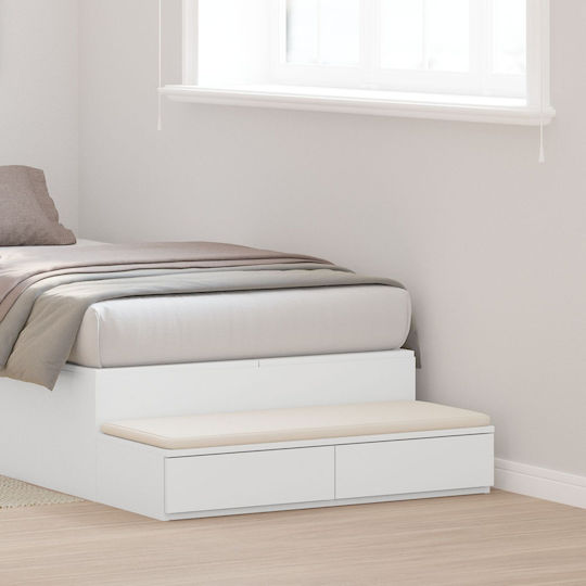 vidaXL Bed Drawer made of Wood White 100x36.5x16.5cm