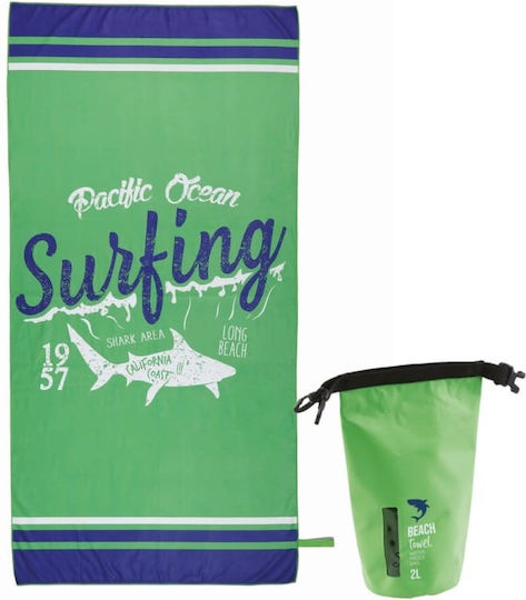 Amo La Casa Beach Towel Green 170x90cm.