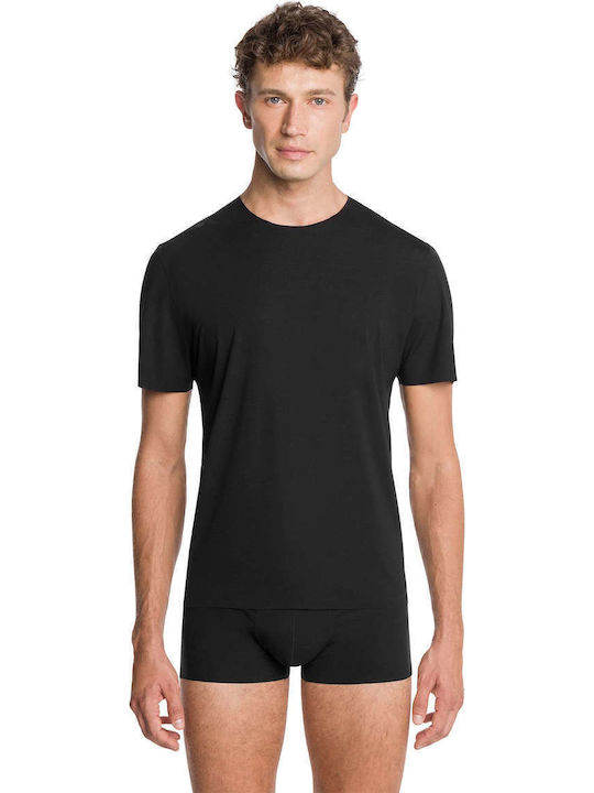 Men's Undershirt Short-sleeved Black
