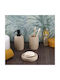 Eurocasa Eurocasa Plastic Beige Bathroom Accessory Set 3 Pieces