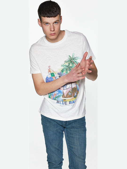 Celio T-shirt Ecru