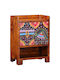 Schuhschrank aus Massivholz 55x34x75cm