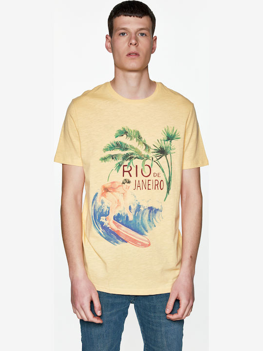 Celio T-shirt Yellow
