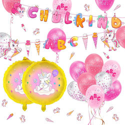 Zusammensetzung mit 30 Luftballons Einhorn 60cm Dekorationen Zusammensetzung mit 30 Luftballons Einhorn 60cm Dekorationen