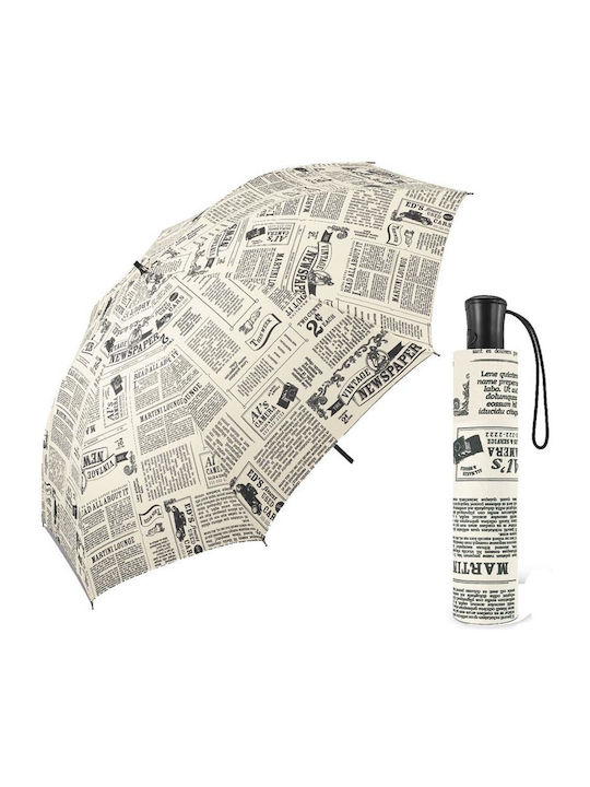 Happy Rain Automatic Umbrella Compact White