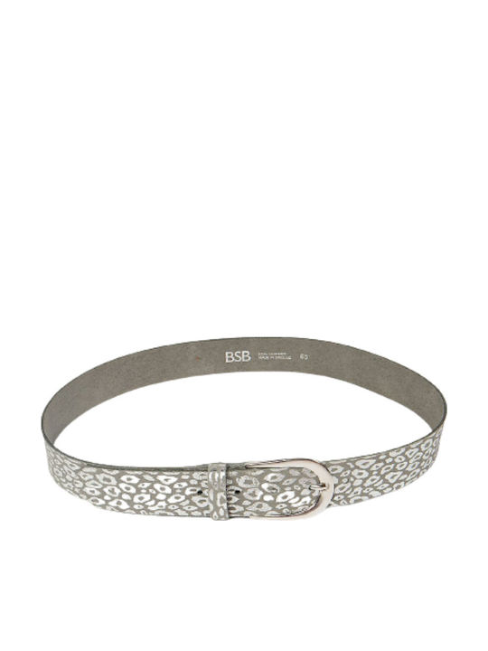 Leder Damen Gürtel Gray