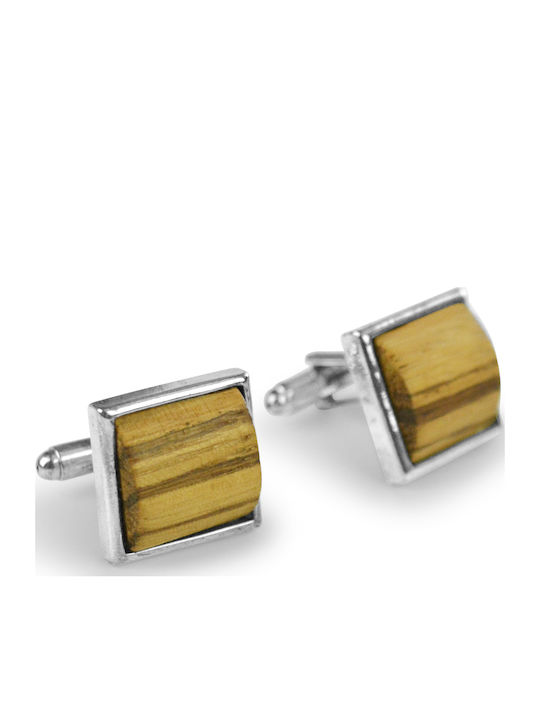 27 Wooden Accessories Μανικετόκουμπα από Ξύλο σε Καφέ Χρώμα 27 Wooden Accessories Μανικετόκουμπα από Ξύλο σε Καφέ Χρώμα