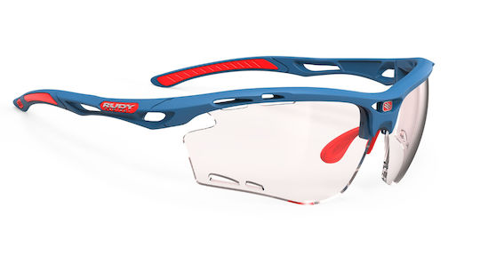Rudy Project Fahrradbrillen mit Blau Rahmen und Photochrom Linsen