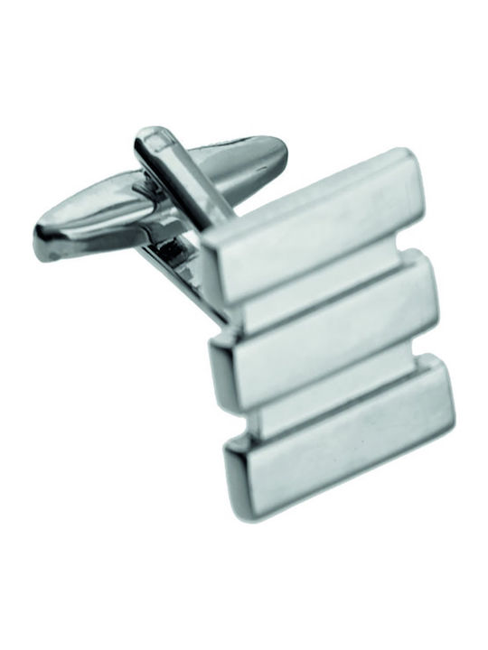 Zenza Bronica Cufflinks from Steel in Silver Color