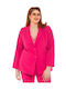 Silky Collection Women's Blazer Fuchsia