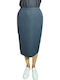 Midi Skirt Gray