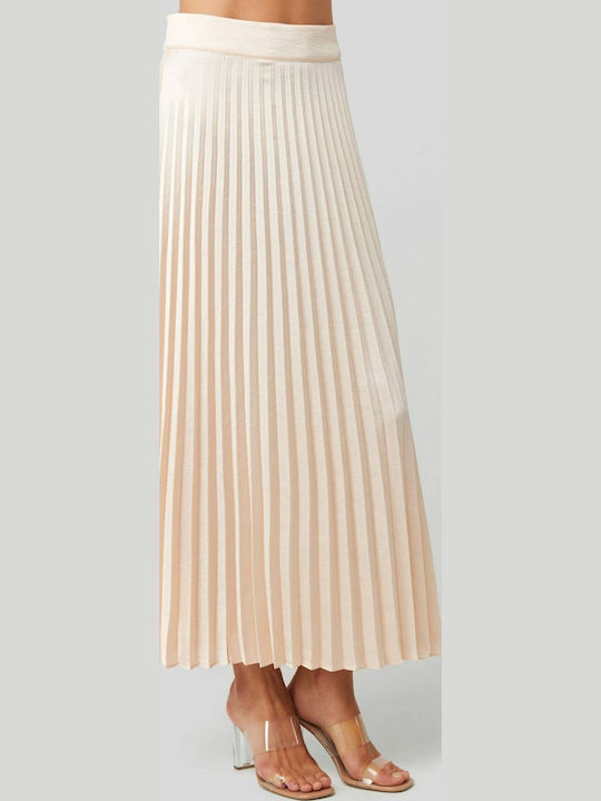 Womans Skirt Pleated Maxi Skirt Pink