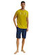 Roly Poly Men's Summer Pajamas Set Mustard