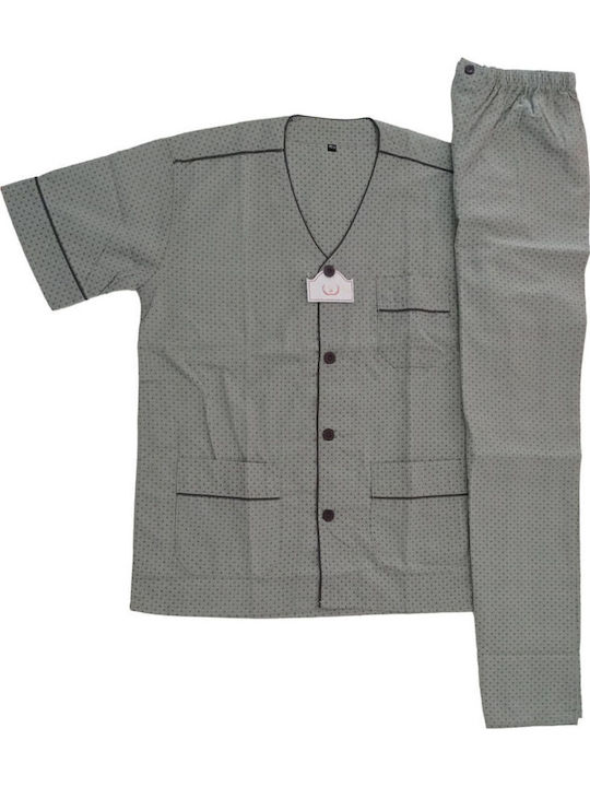 Collection Men's Summer Pajamas Set Gray