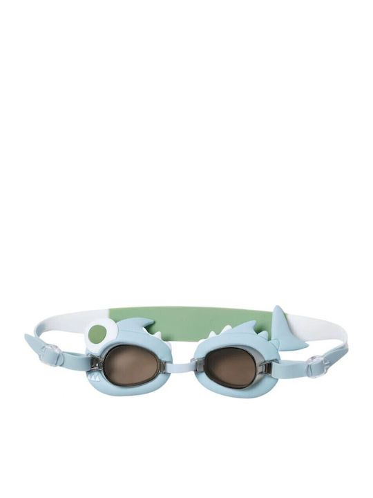 Sunnylife Shark Tribe Khaki Γυαλιά Κολύμβησης Παιδικά Πράσινα