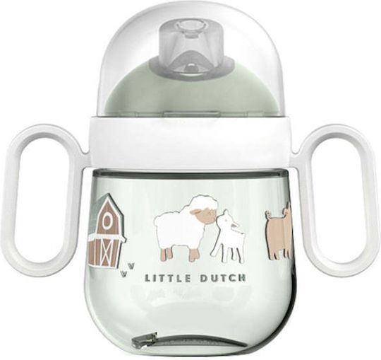 Little Dutch Παιδικό Ποτηράκι Little Farm από Πλαστικό Πράσινο 200ml