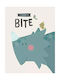 Kids Framed Wall Painting Dinosaur 30x40cm